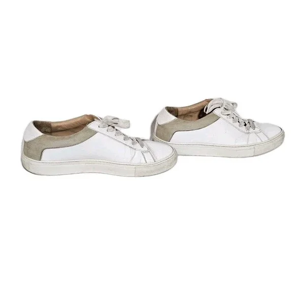 KOIO Shoes Mens EU42 US 9 Capri Low Top White Gray Leather Suede Sneakers - Picture 5 of 11